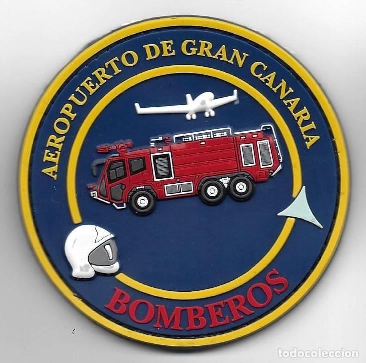 Militaria: parche BOMBEROS AEROPUERTO GRAN CANARIA