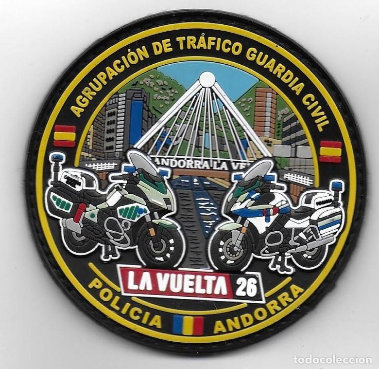 Militaria: parche POLICIA GUARDIA CIVIL TRAFICO VUELTA 2026 ANDORRA