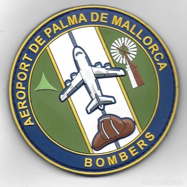 Militaria: parche BOMBEROS AEROPUERTO DE PALMA DE MALLORCA