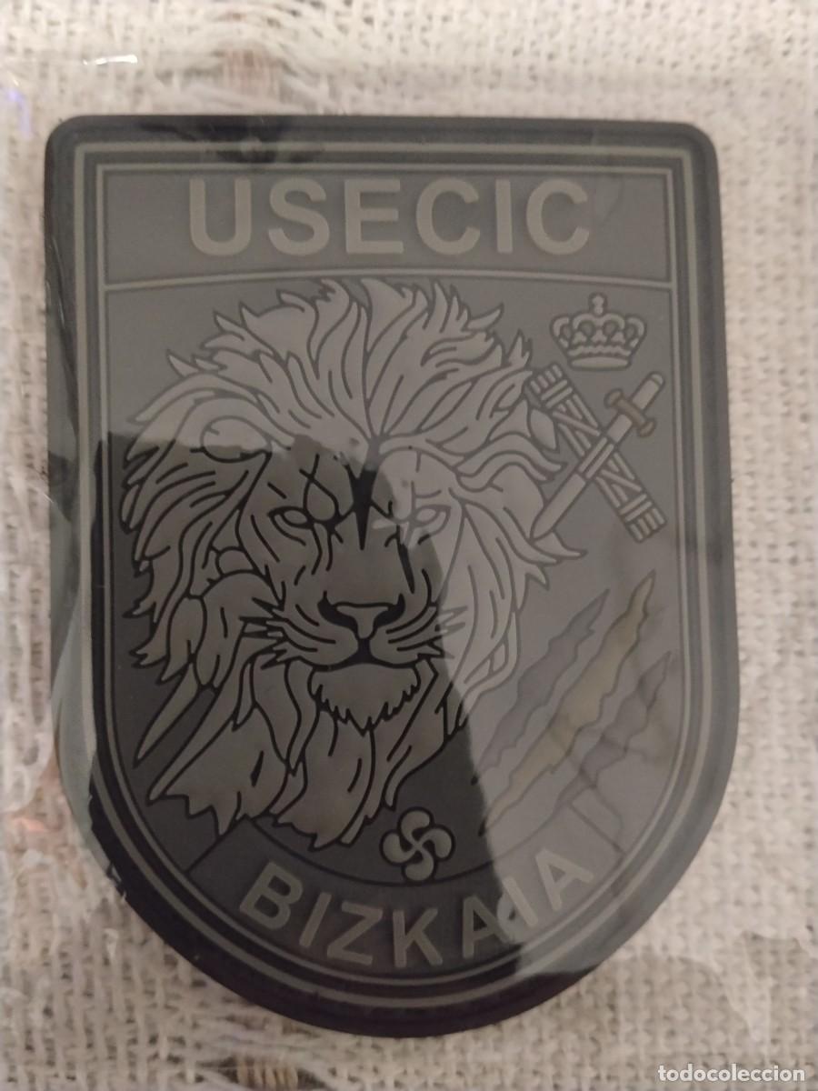 Militaria: Parche Guardia Civil USECIC Bizkaia gris