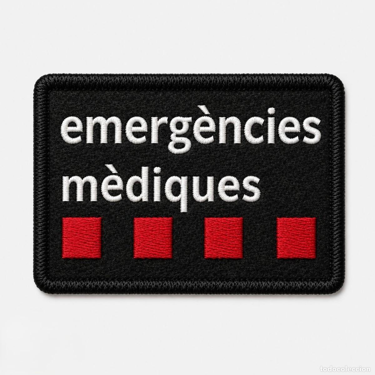Militaria: Parche bordado Emerg&egrave;ncies M&egrave;diques