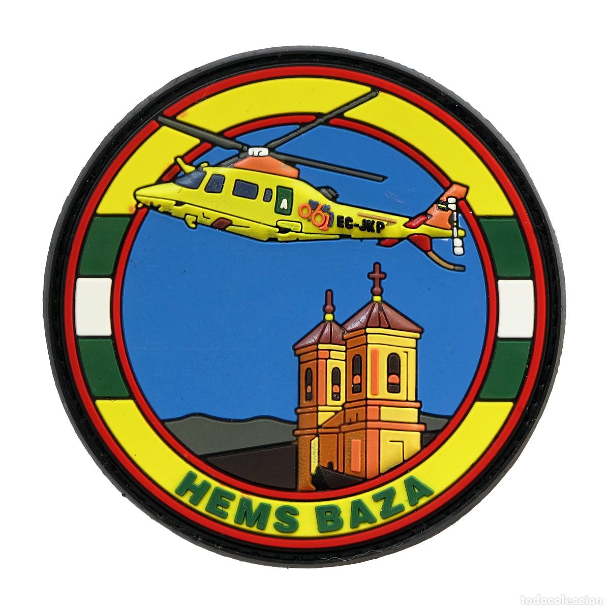 Militaria: PARCHE HEMS BAZA - HELICOPTEROS MEDICALIZADOS