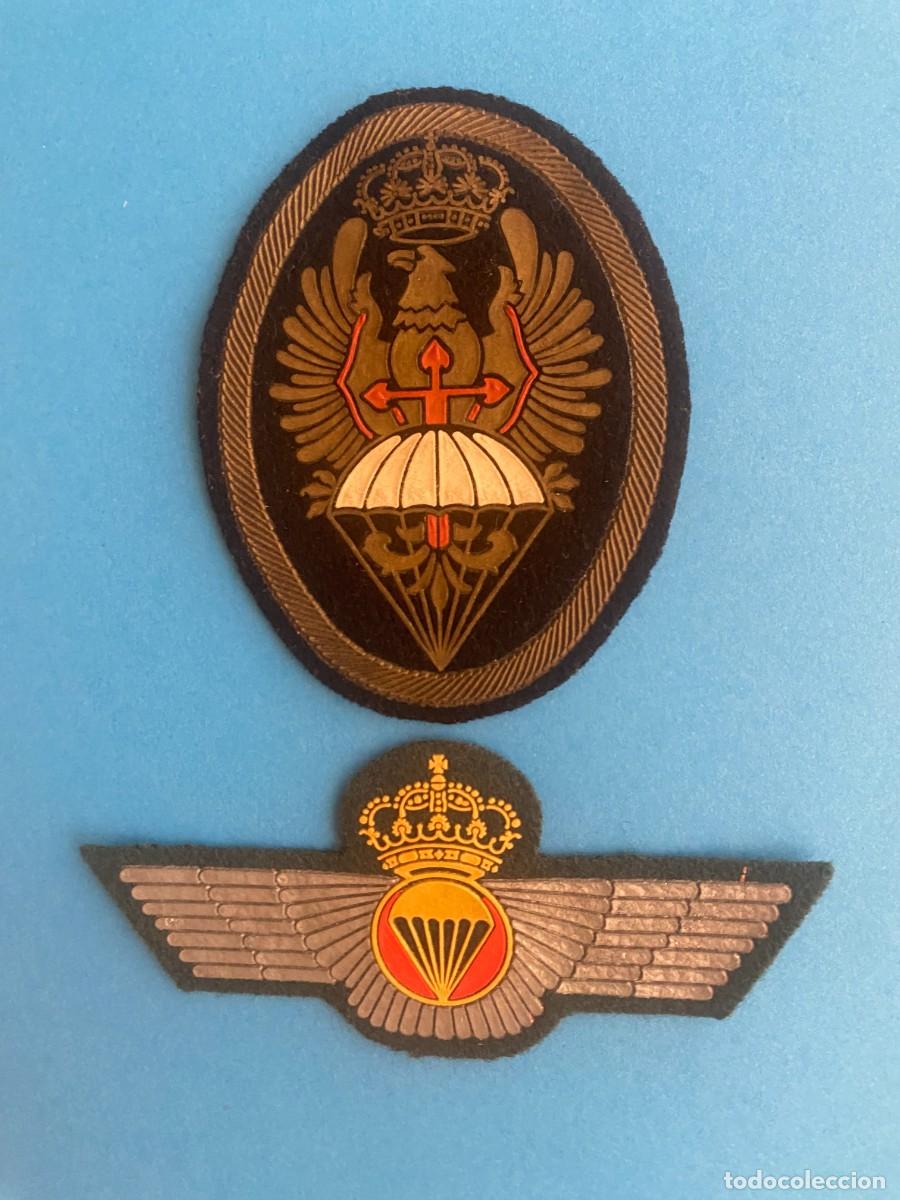 Militaria: Lote parches militares de paracaidistas