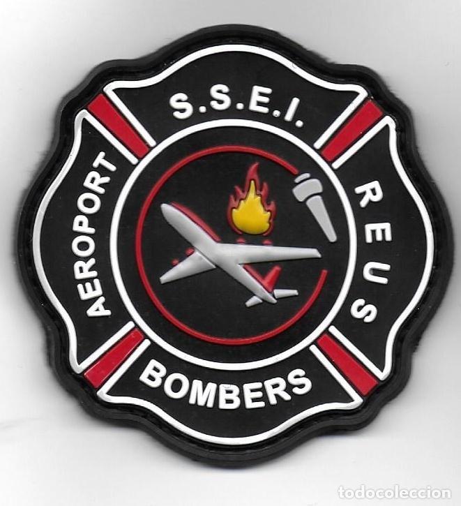 Militaria: parche BOMBEROS AEROPUERTO DE REUS