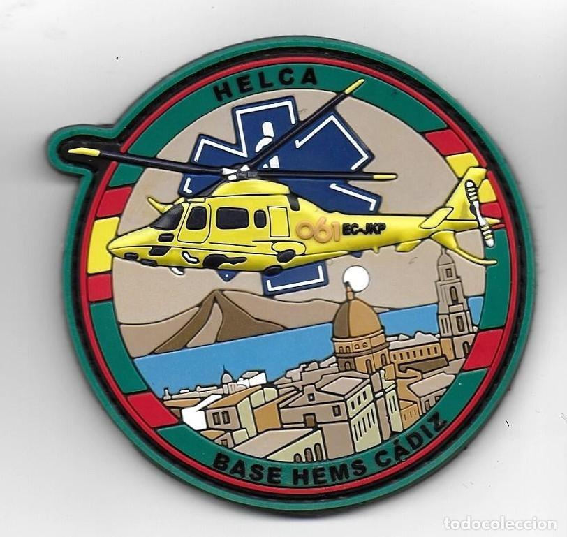 Militaria: parche BASE HEMS CADIZ HELICOPTERO DE EMERGENCIAS