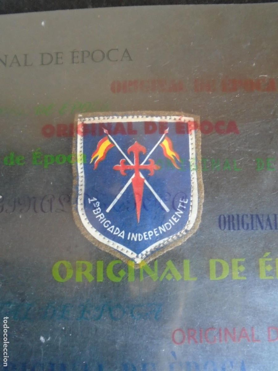 Militaria: (MI-260611)ANTIGUO PARCHE CABALLER&Iacute;A 1&ordf; BRIGADA INDEPENDIENTE REGIMEN ANTERIOR