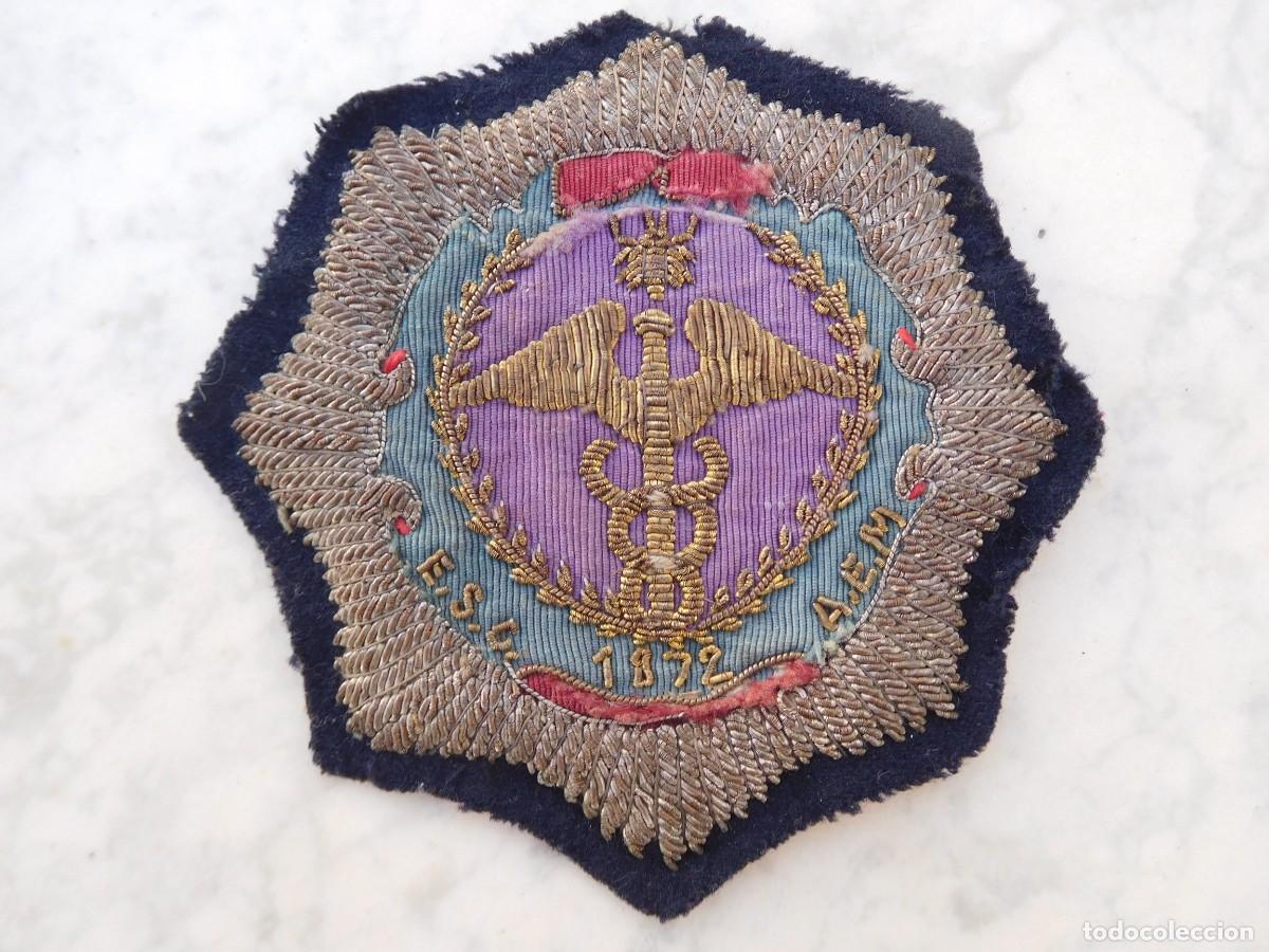 Militaria: Parche bordado a identificar a&ntilde;o 1872