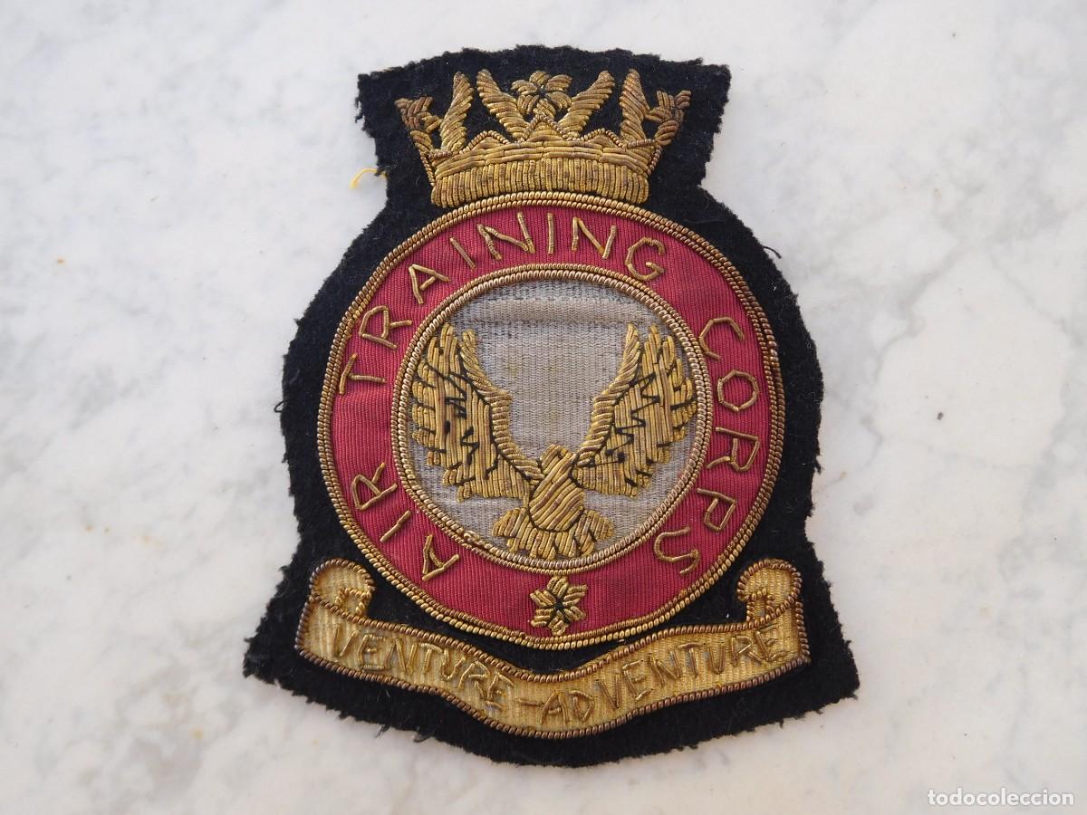 Militaria: Parche bordado antiguo air training corps