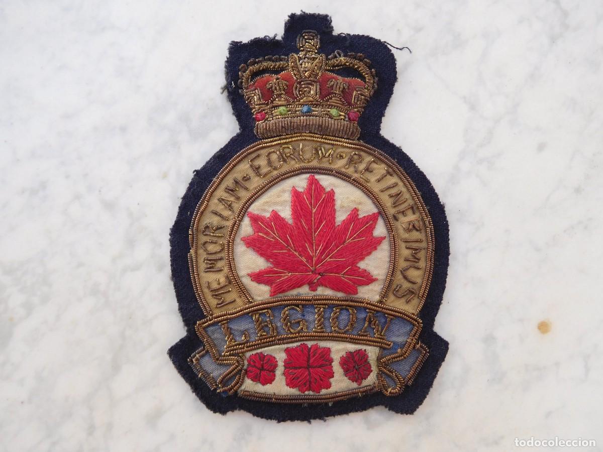 Militaria: Parche bordado antiguo legi&oacute;n Canad&aacute;