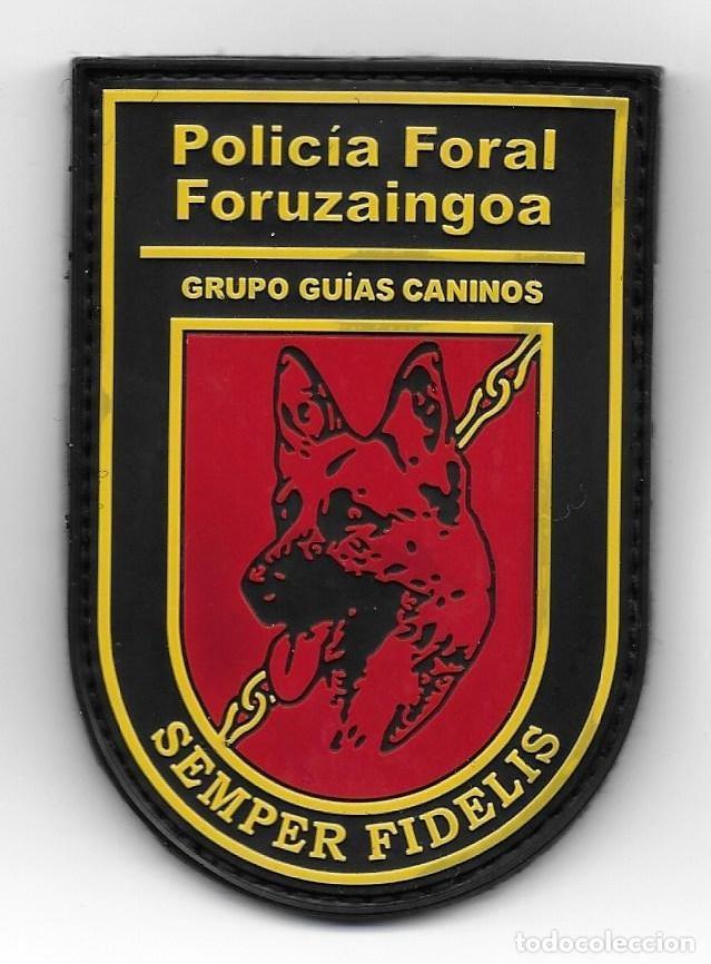 Militaria: PARCHE POLICIA FORAL GUIAS CANINOS K9