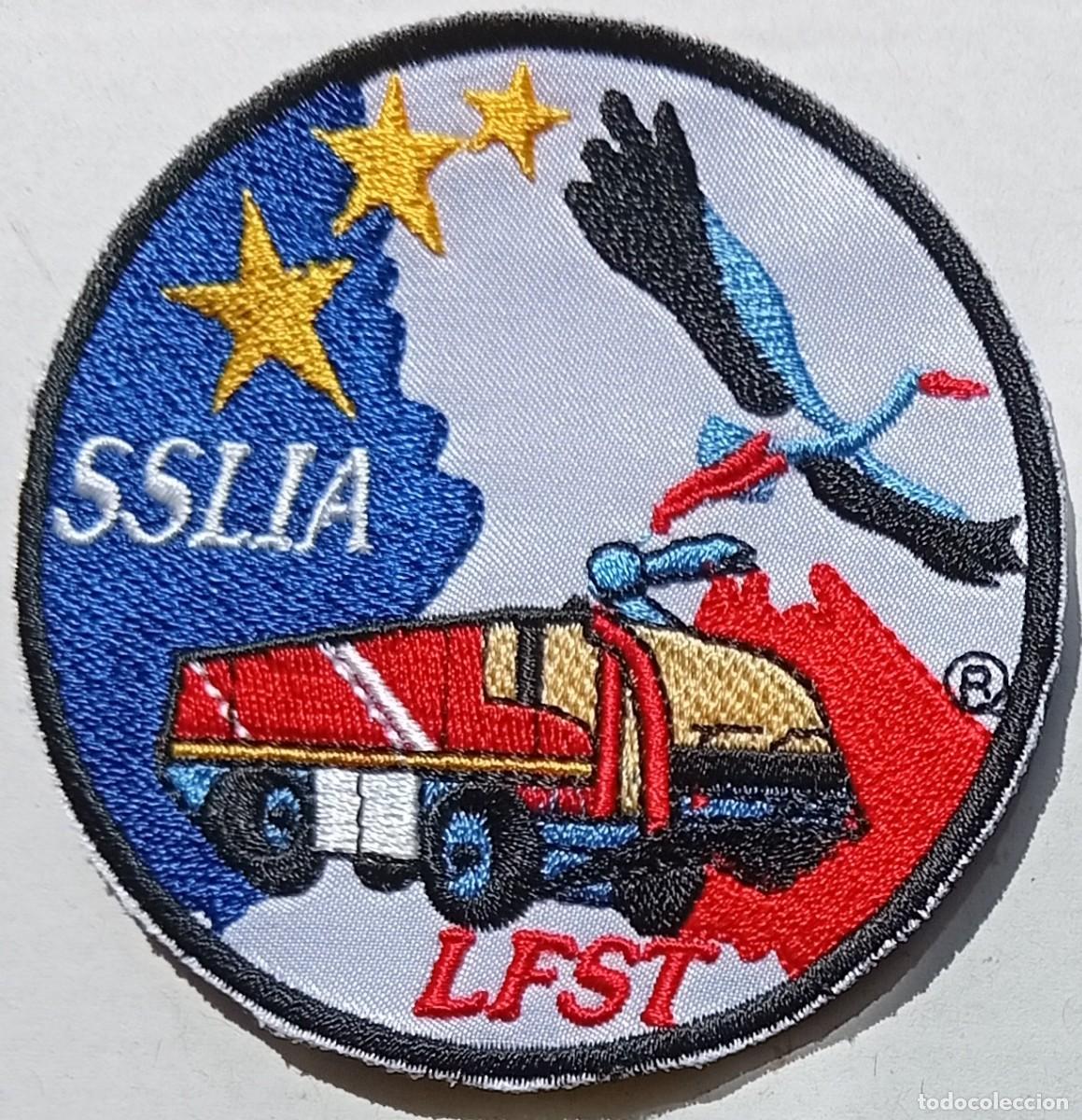 Militaria: Parche Bomberos Aeropuerto SSLIA Strasbourg Francia MUY RARO!!!