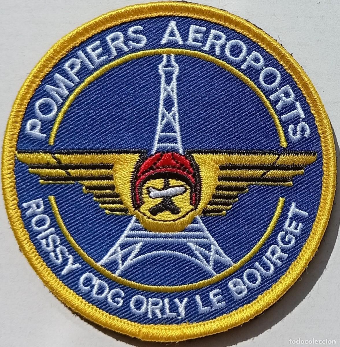 Militaria: Parche Bomberos Aeropuertos de Paris SSLIA Francia