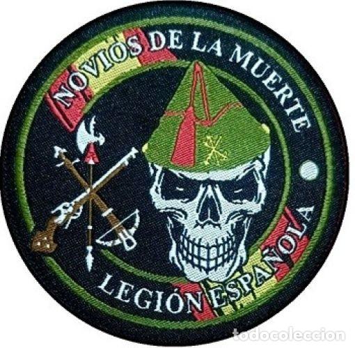 Militaria: PARCHE BORDADO NOVIOS DE LA MUERTE LEGION ESPA&Ntilde;OLA