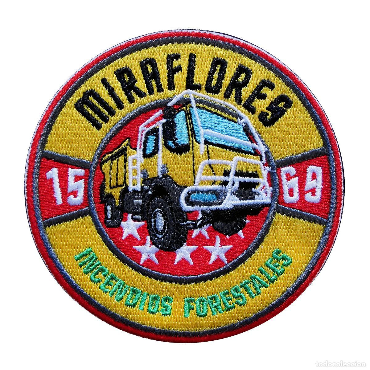 Militaria: PARCHE INCENDIOS FORESTALES 15 69 MIRAFLORES COMUNIDAD MADRID - BOMBEROS