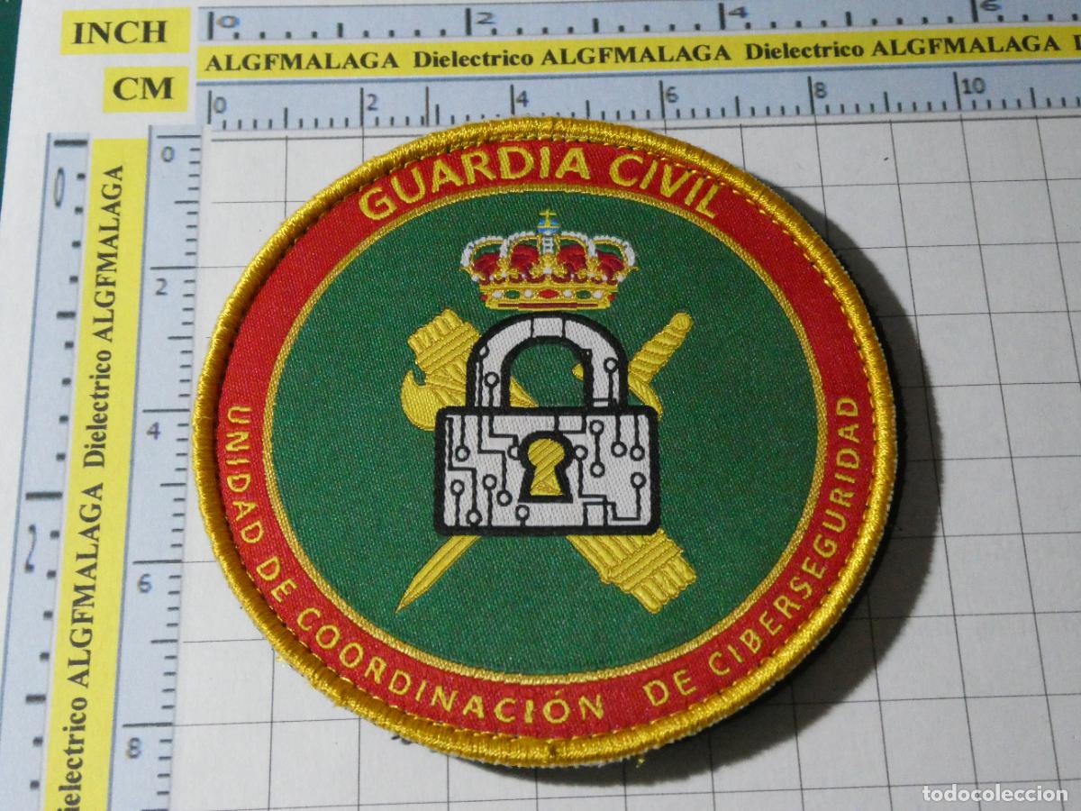 Militaria: PARCHE MILITAR GUARDIA CIVIL. UNIDAD INFORM&Aacute;TICA COORDINACI&Oacute;N CIBERSEGURIDAD.
