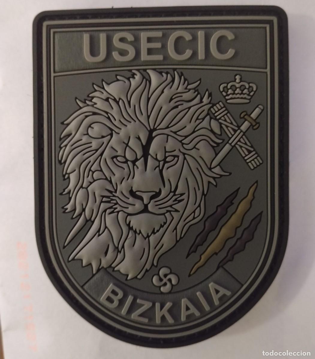 Militaria: Parche Guardia Civil USECIC Bizkaia gris