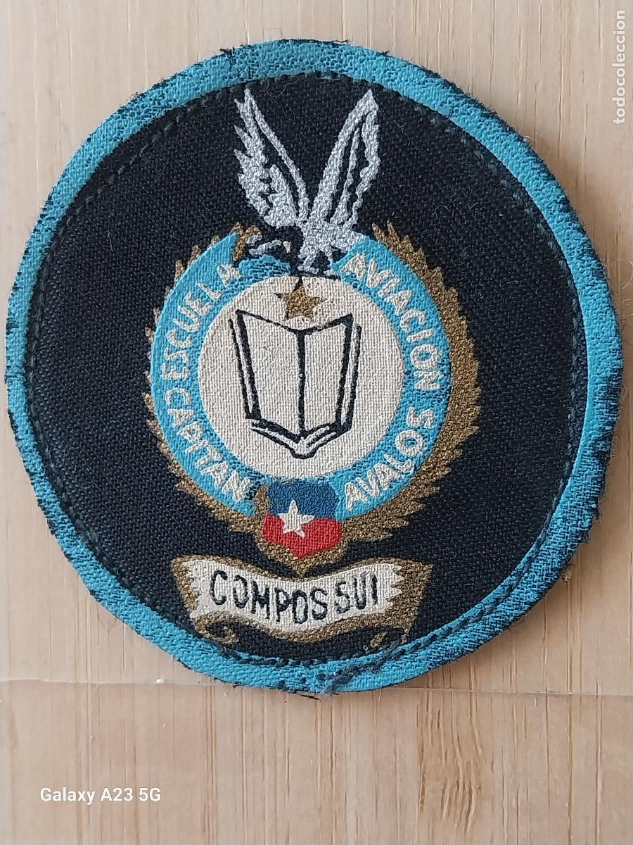 Militaria: FUERZA AEREA CHILE ESCUELA AVIACION 6.3 CMS ORIGINAL PARCHE
