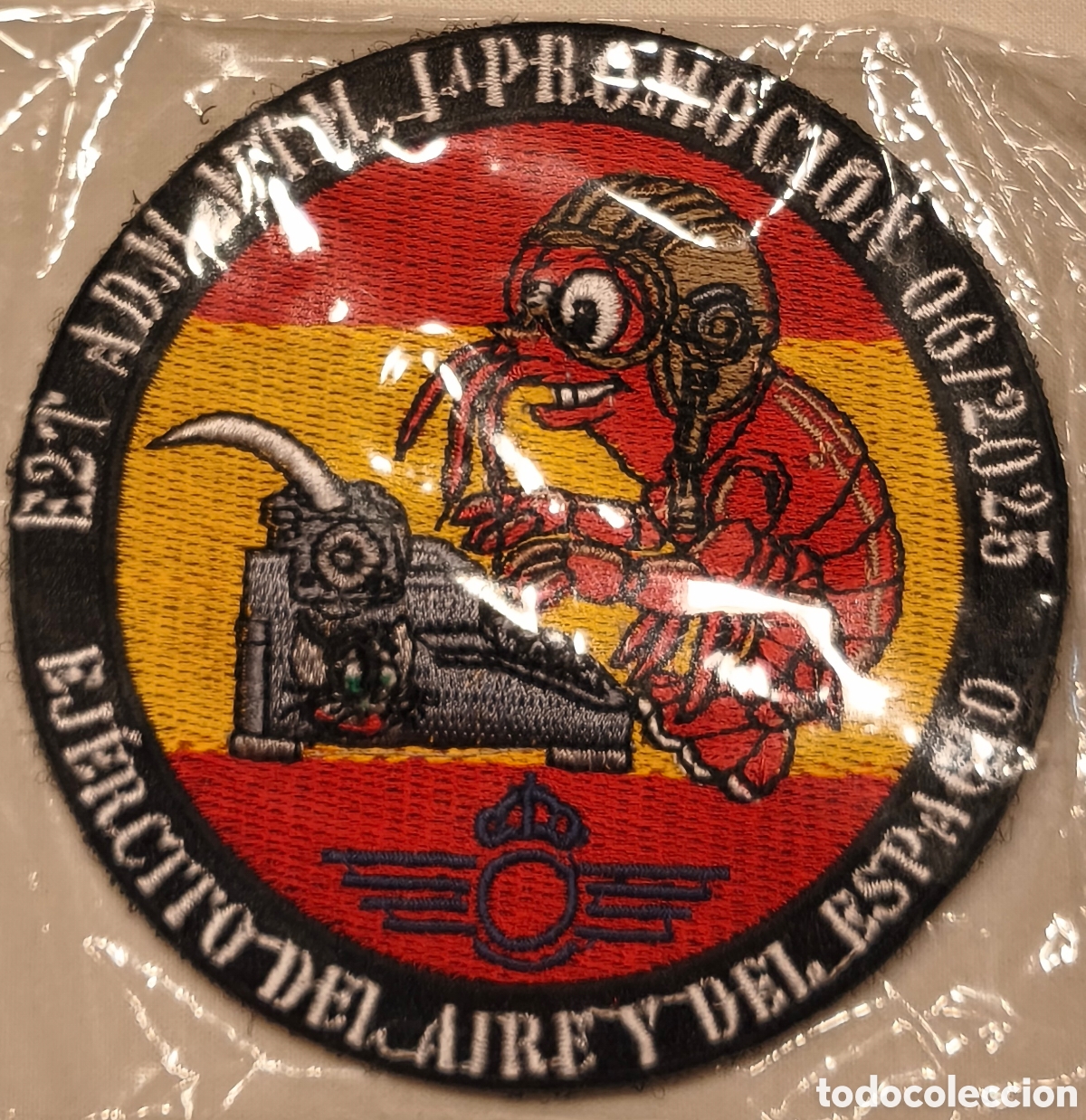 Militaria: PARCHE EMBLEMA DE BRAZO BORDADO A COLOR CON DOBLE VELCRO PRIMERA PROMOCI&Oacute;N 06/25 E. DEL AIRE