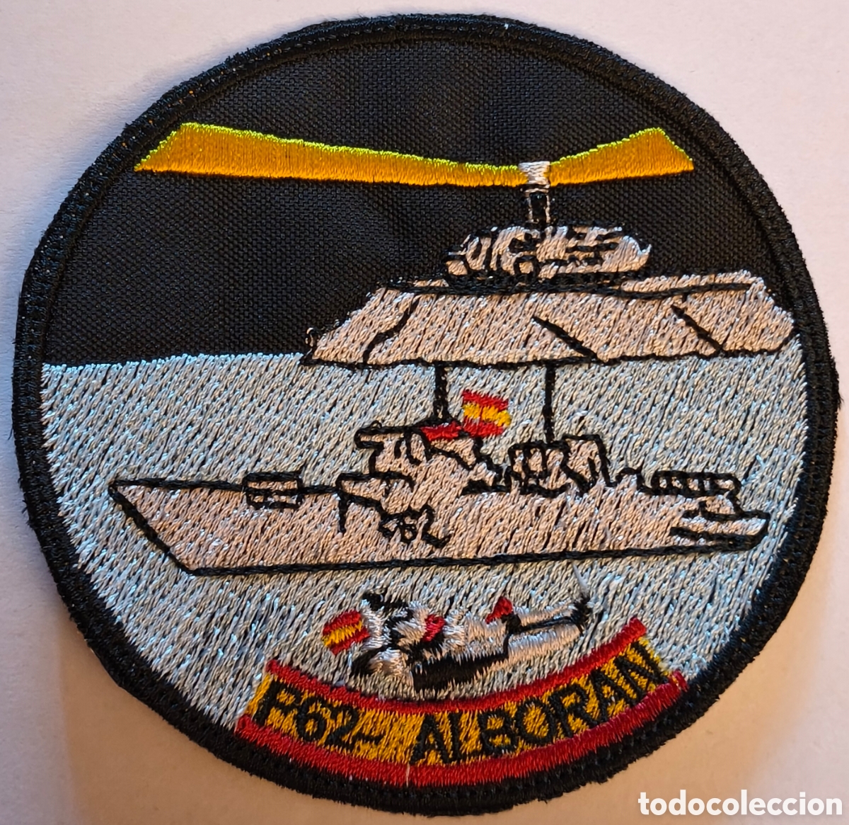 Militaria: PARCHE EMBLEMA DE BRAZO BORDADO A COLOR P-62 Albor&aacute;n