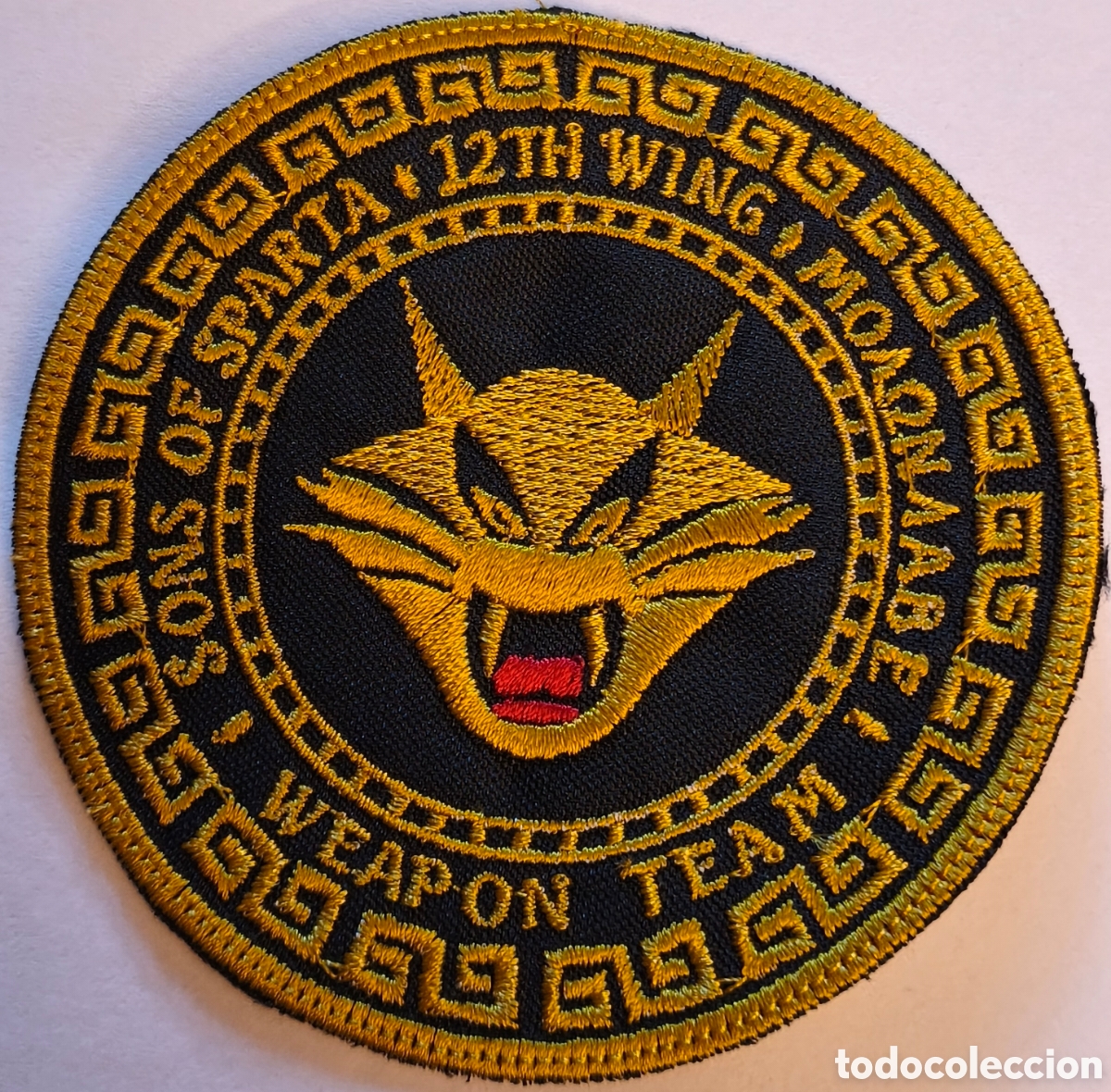 Militaria: PARCHE EMBLEMA DE BRAZO BORDADO A COLOR DE SISTEMAS DE ARMAS ALA 12