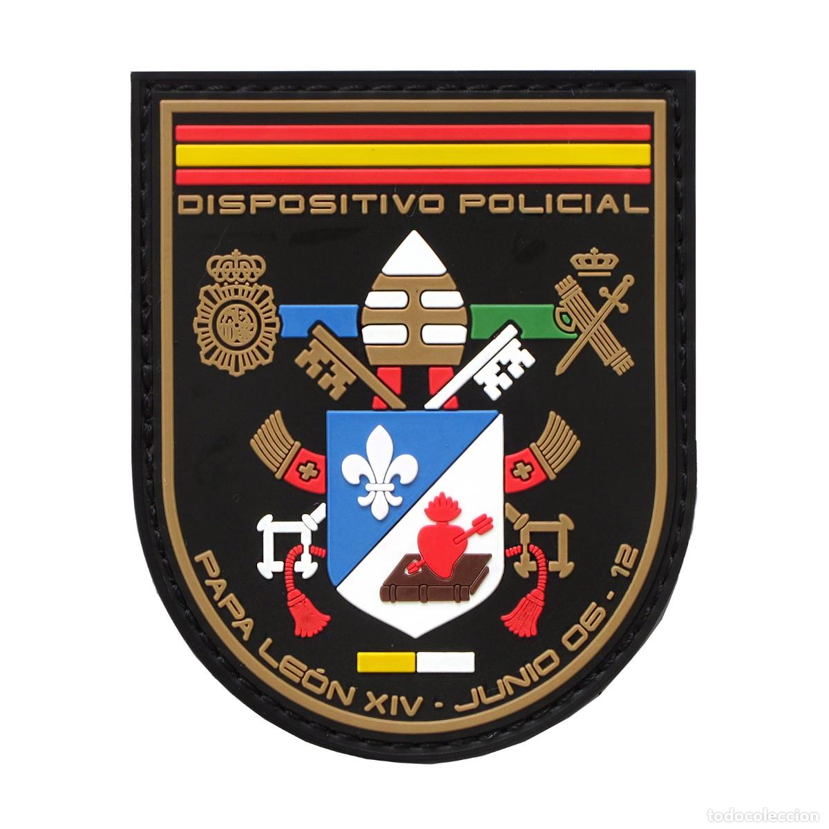 Militaria: PARCHE DISPOSITIVO POLICIAL - VISITA PAPA LEON XIV JUNIO 2026 - CNP - GC