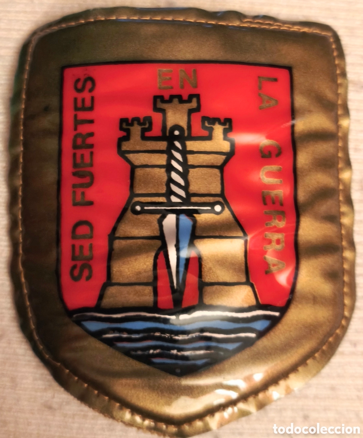 Militaria: PARCHE EMBLEMA DE BRAZO PL&Aacute;STICO PINTADO A COLOR DE &Eacute;POCA DIVISI&Oacute;N MECANIZADA GUZM&Aacute;N EL BUENO 2