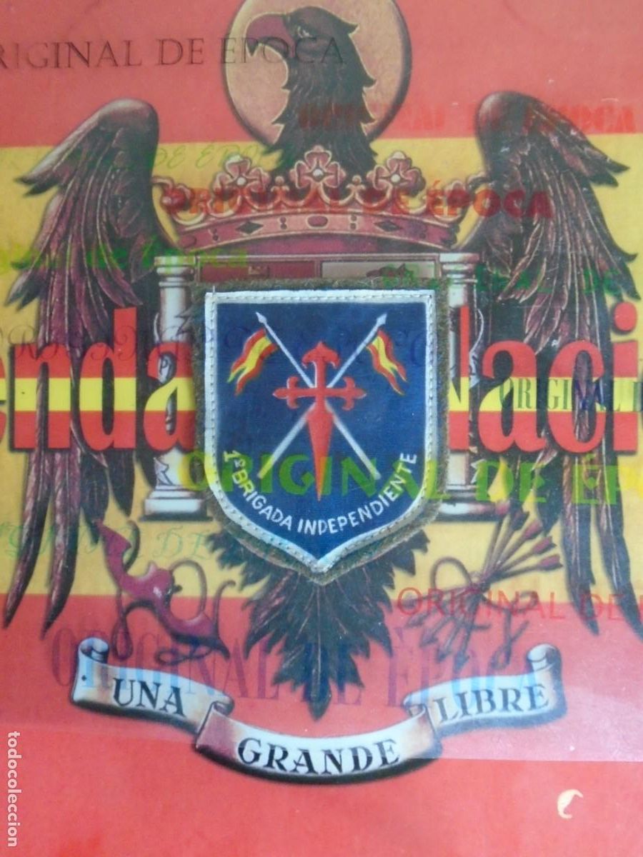 Militaria: (MI-260611)ANTIGUO PARCHE CABALLER&Iacute;A 1&ordf; BRIGADA INDEPENDIENTE REGIMEN ANTERIOR