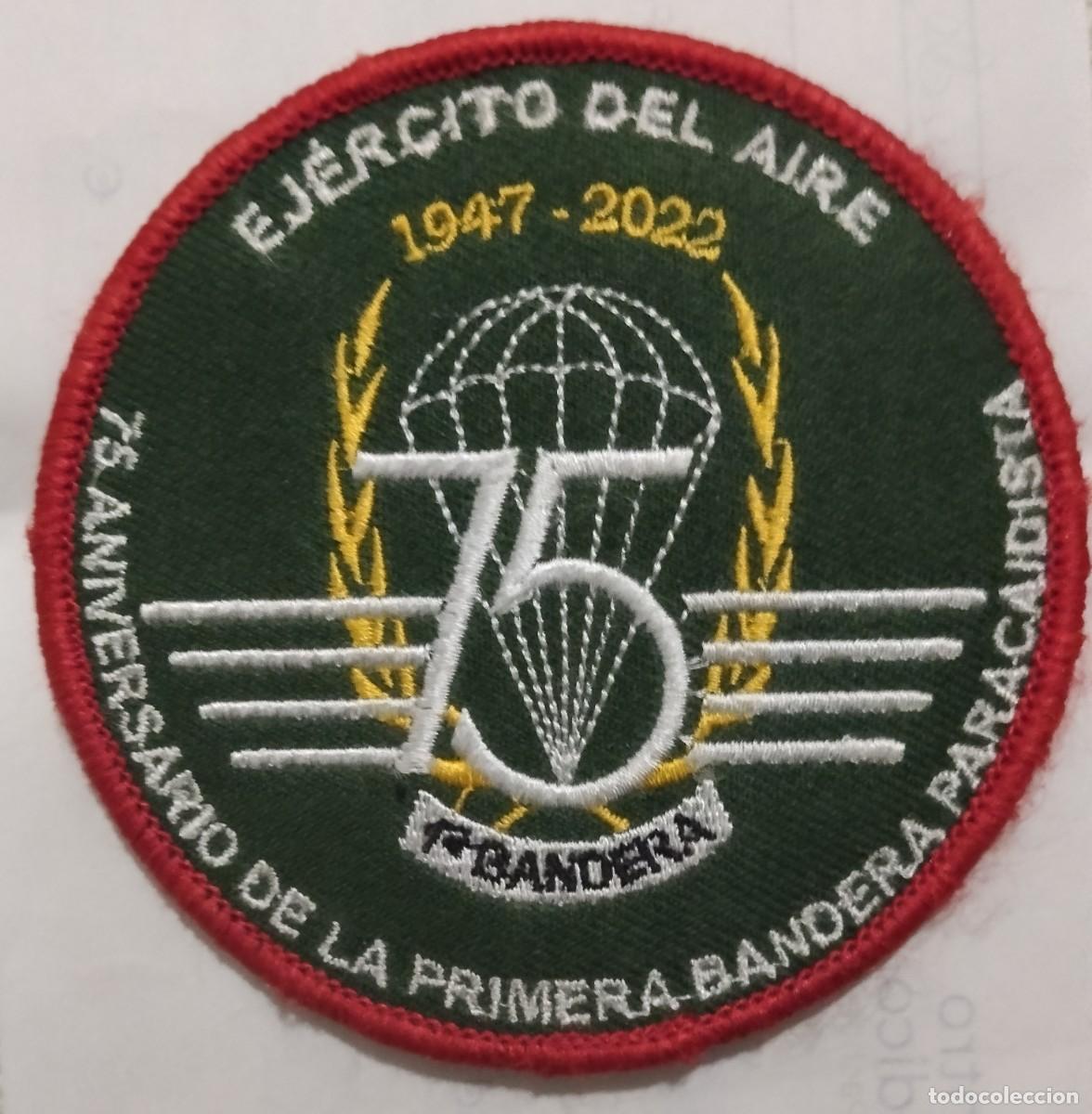 Militaria: Parche 75 aniversario paracaidistas de aviaci&oacute;n