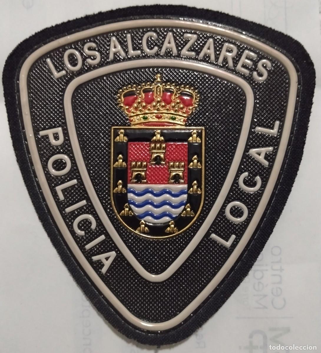 Militaria: Parche de brazo teflex polic&iacute;a local Los Alc&aacute;zares Murcia