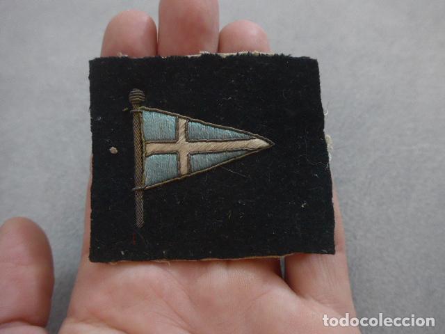 Militaria: Antiguo parche bordado de marina de principios siglo XX, original.