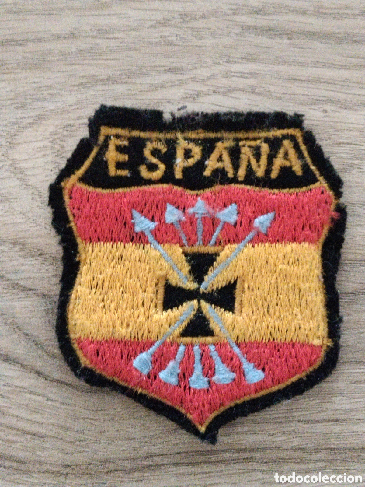 Militaria: Parche bordado divisi&oacute;n azul.divisionario.guripa.blau.falange.falangista.seu.madrina guerra