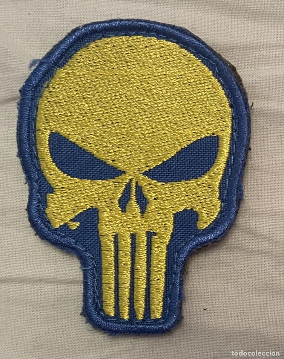 Militaria: Parche Punisher Bandera de Ucrania