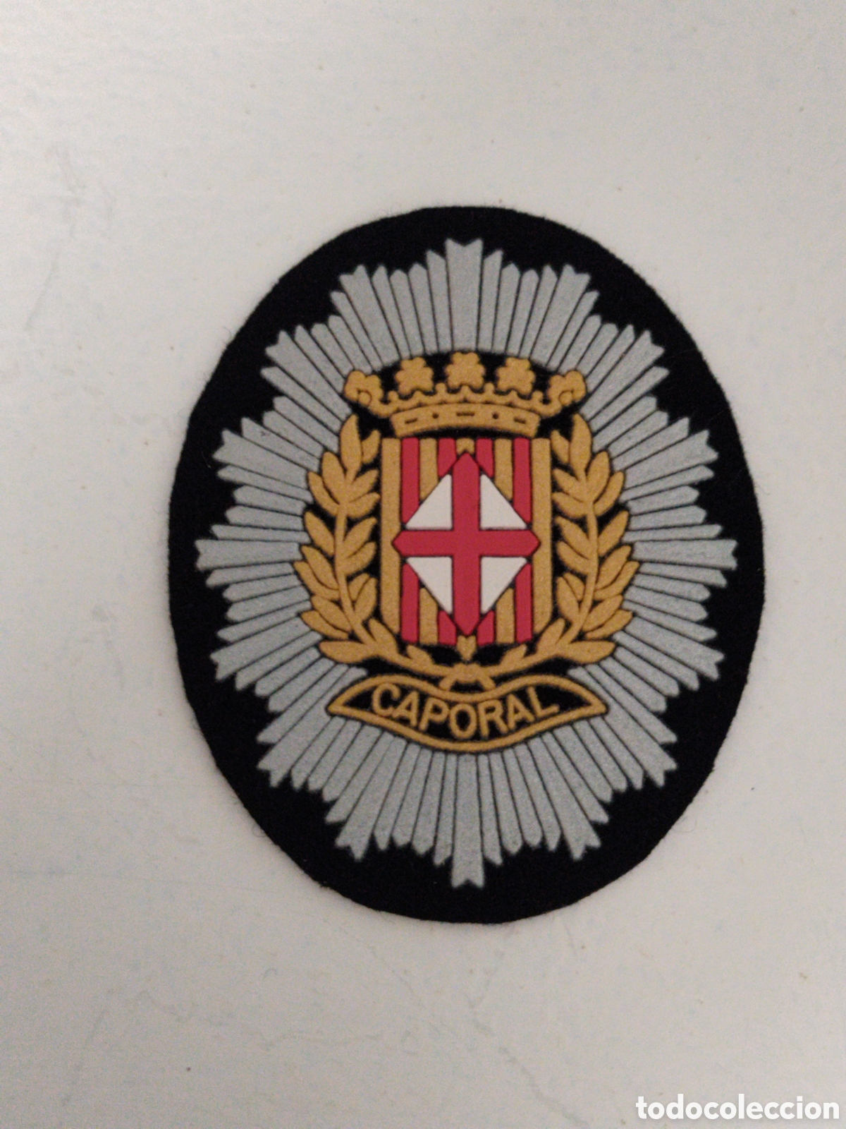 Military Antiques: Antiguo parche de caporal de la guardia urbana de Barcelona.policia municipal.mossos.guardia civil.m
