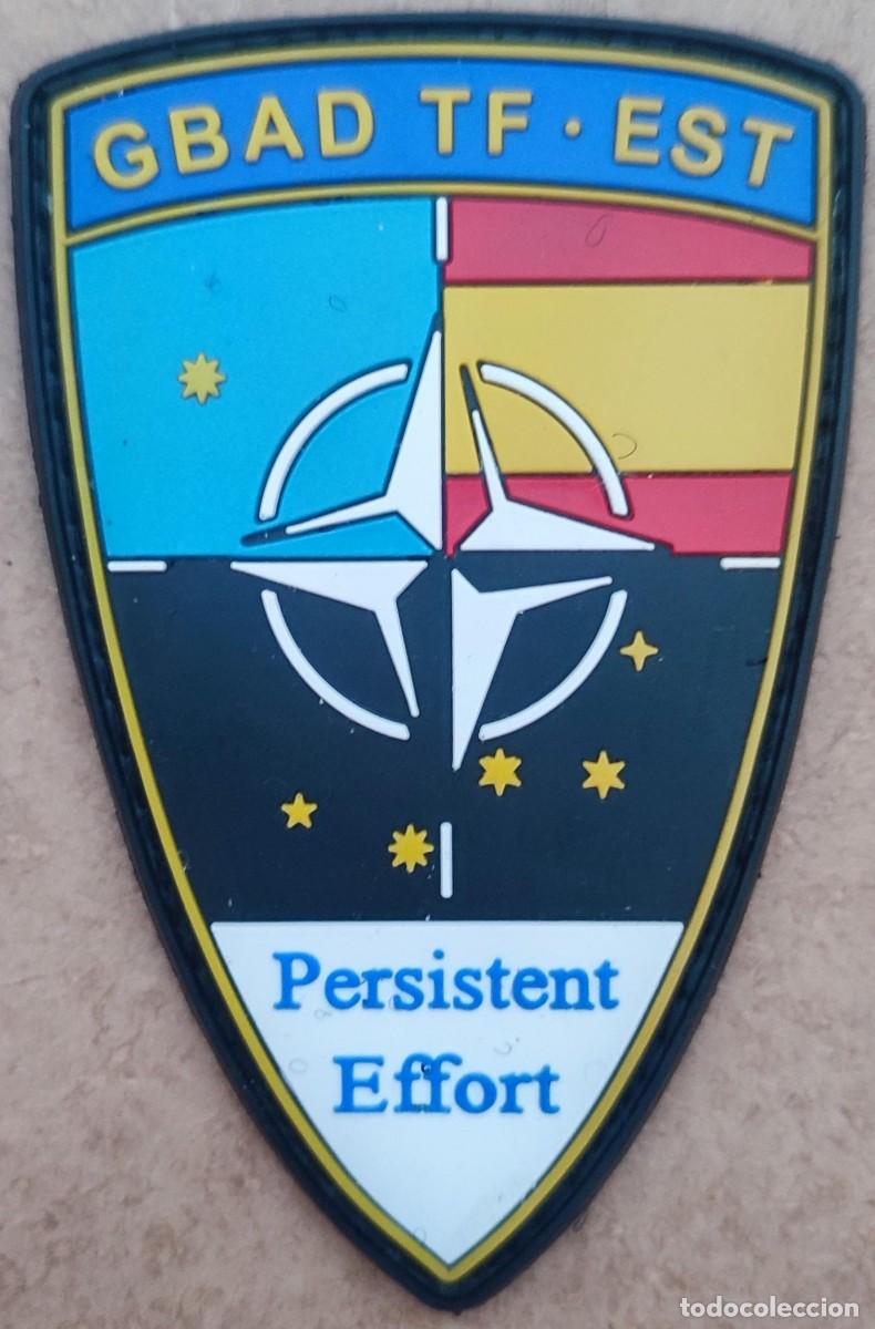 Militaria: PARCHE DE LA FUERZA DE DEFENSA A&Eacute;REA / GBAD TASK FORCE ESTONIA)