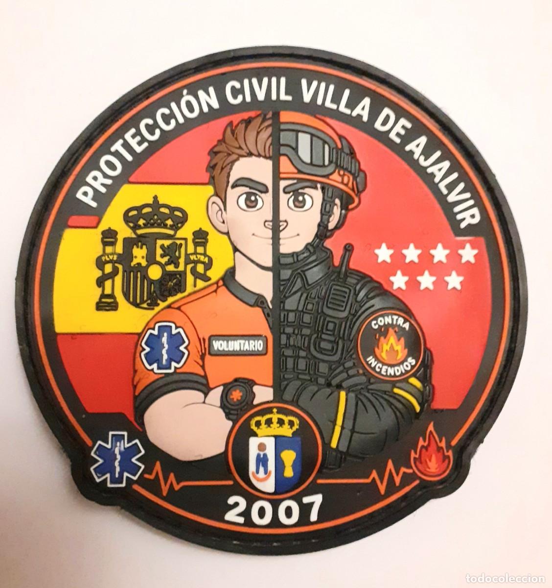 Militaria: parche PROTECCION CIVIL VILLA DE AJALVIR