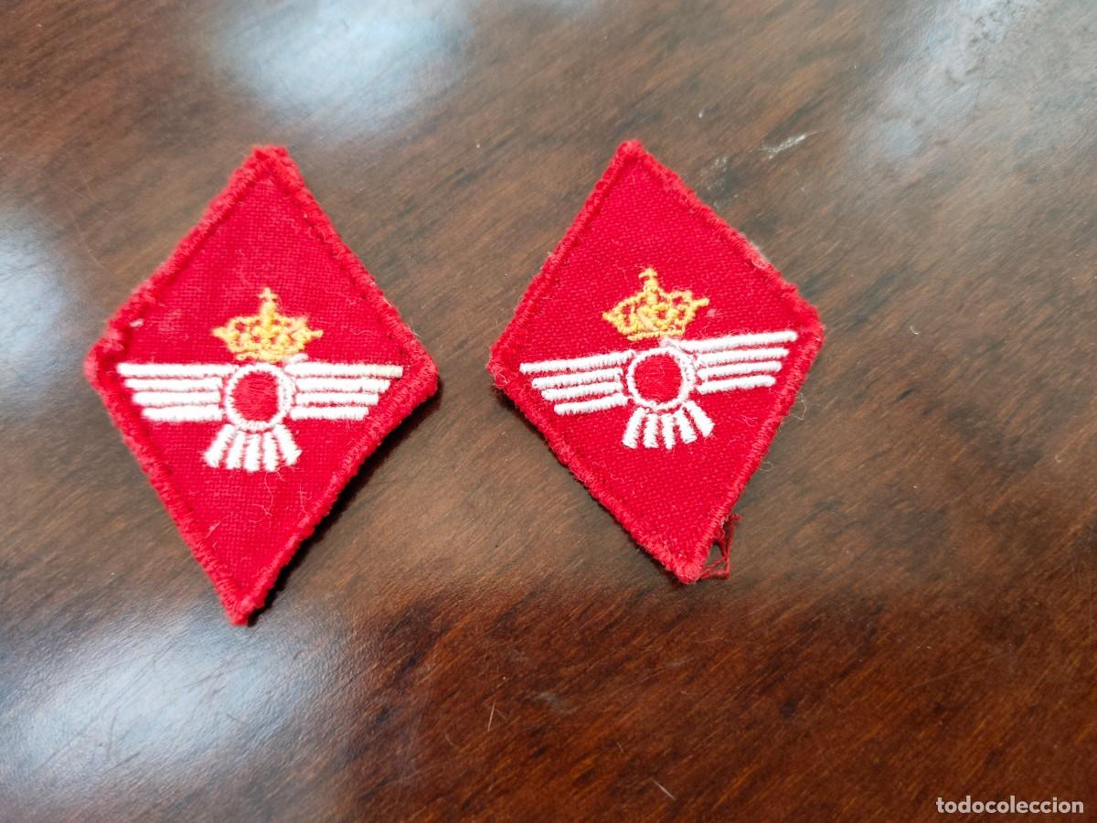 Military Antiques: Pareja de parches rombos aviaci&oacute;n. Base de Talavera la Real, Badajoz.