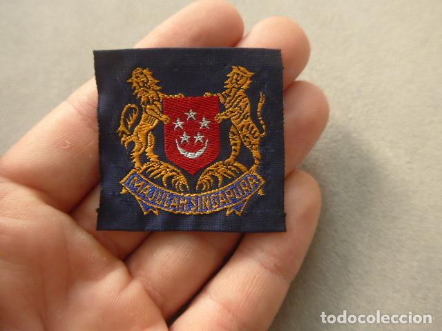 Militaria: Antiguo parche original de los Boy Scouts de Singapur