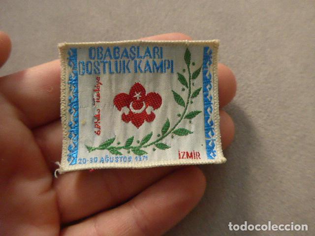 Militaria: Antiguo parche original de los Boy Scouts de Turquia en 1971