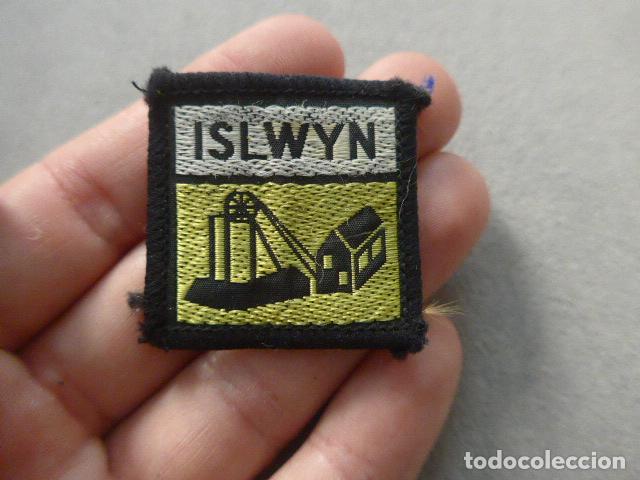 Militaria: Antiguo parche original de los Boy Scouts de Islwyn, Gales, Gran Breta&ntilde;a