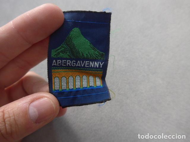 Militaria: Antiguo parche original de los Boy Scouts de Abergavenny, Gales, Gran Breta&ntilde;a