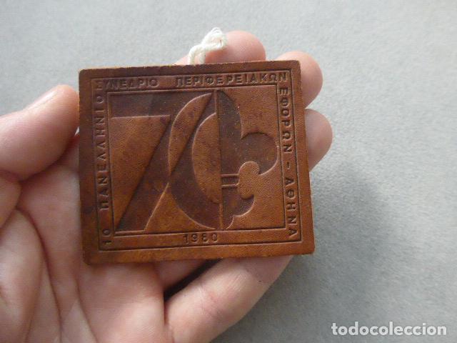 Militaria: Antiguo parche original de los Boy Scouts de Grecia, 1980