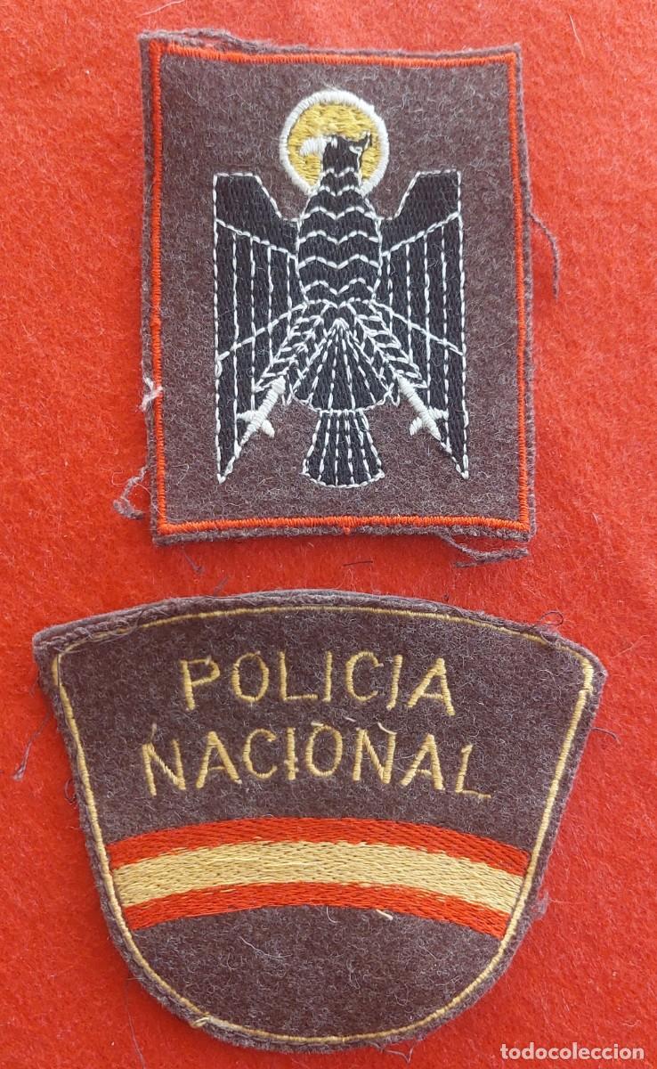 Militaria: juego de emblemas policia nacional a&ntilde;os 80