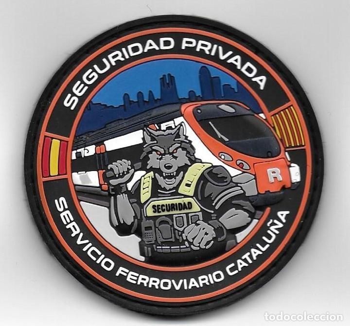 Militaria: parche SEGURIDAD FERROCARRILES DE CATALU&Ntilde;A
