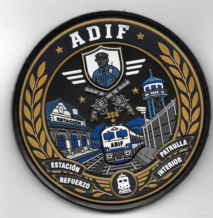 Militaria: parche SEGURIDAD FERROCARRILES ADIF