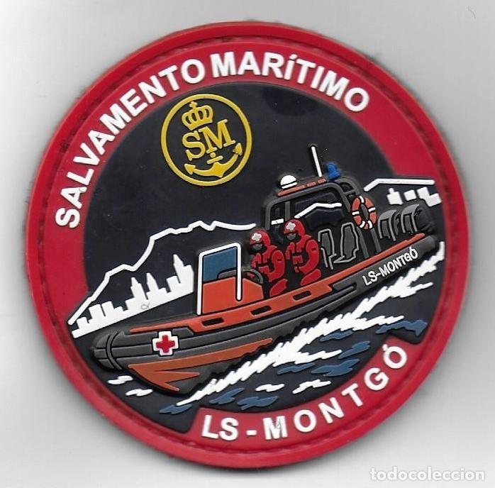 Militaria: parche SALVAMENTO MARITIMO EMBARCACION LS-MONTGO