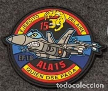 Militaria: Parche EF-18 Ala 15 Quien ose paga