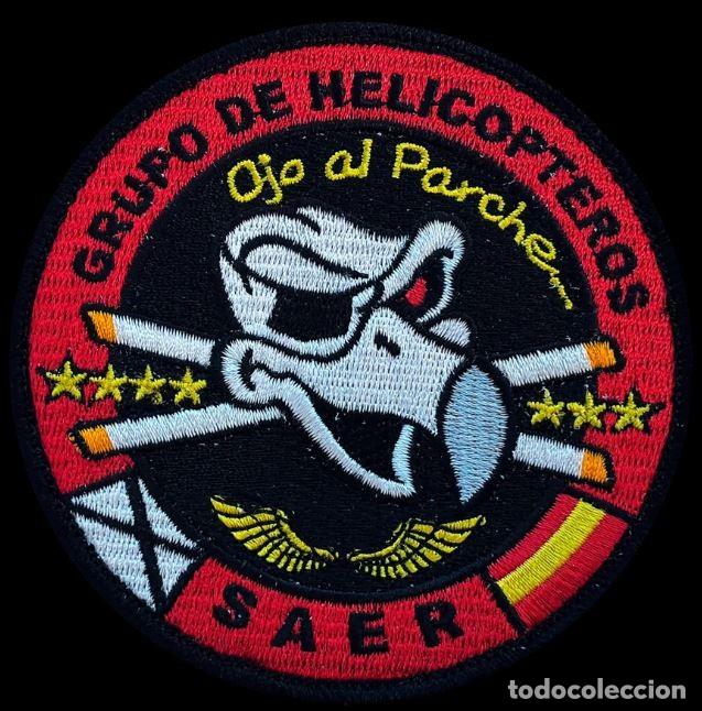 Militaria: Parche Grupo de Helic&oacute;pteros SAER Ojo al parche
