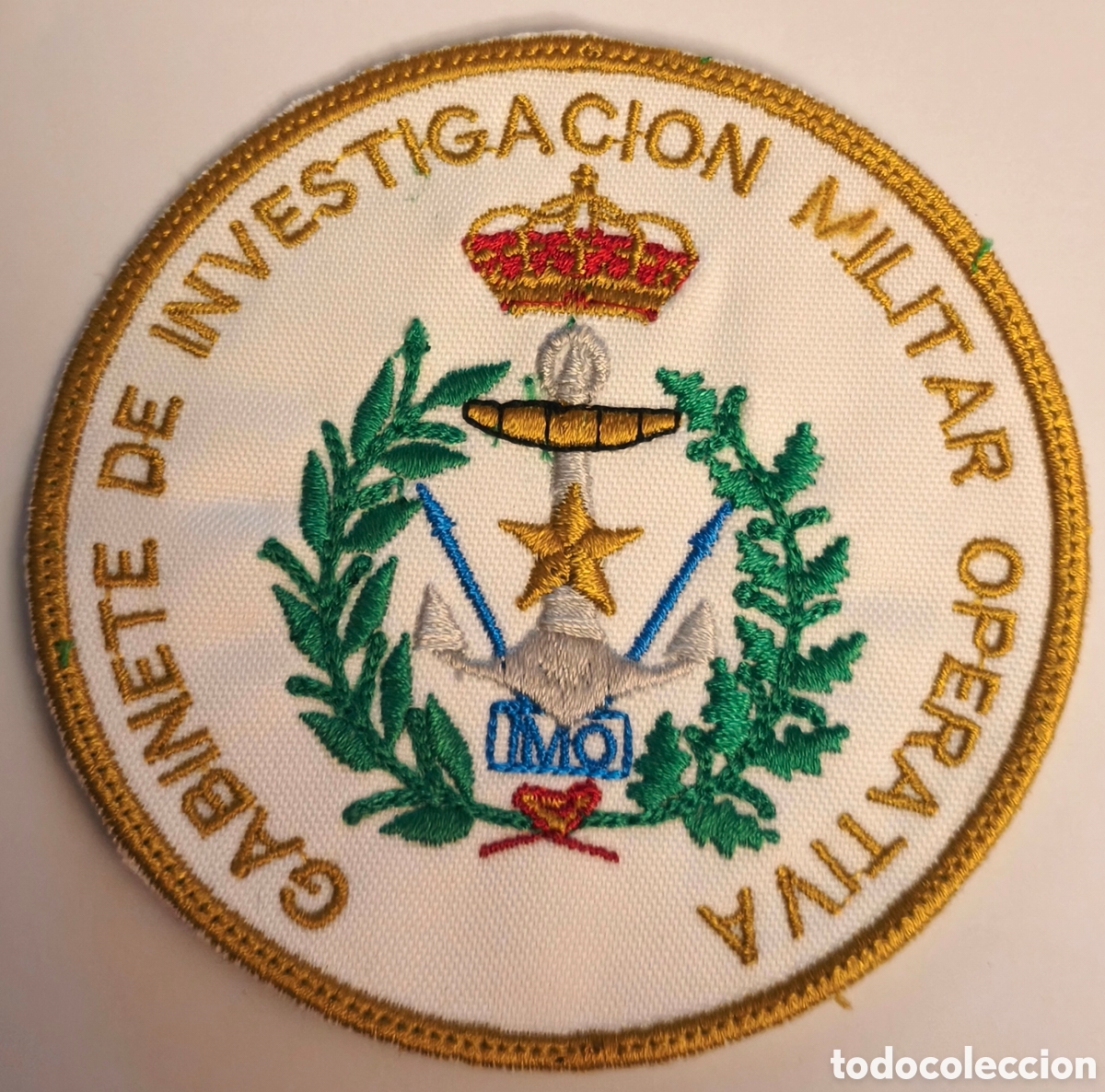 Militaria: PARCHE EMBLEMA DE BRAZO BORDADO A COLOR DEL GABINETE DE INVESTIGACI&Oacute;N MILITAR OPERATIVA