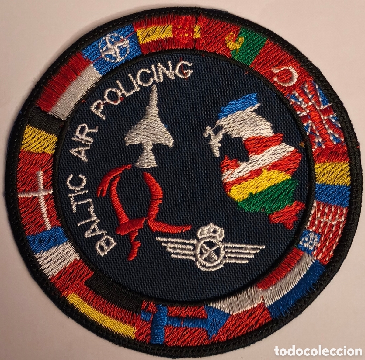 Militaria: PARCHE EMBLEMA DE BRAZO BORDADO A COLOR BALTIC AIR POLICING