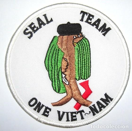 Militaria: parche NAVY SEALS TEAM ONE VIETNAM